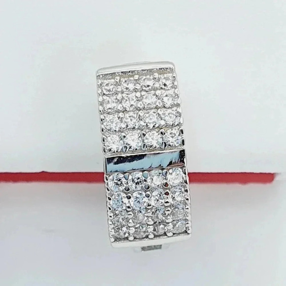 "925 Sterling Silver Cubic Zirconia Earrings, U19254661 - Picture 8 of 11